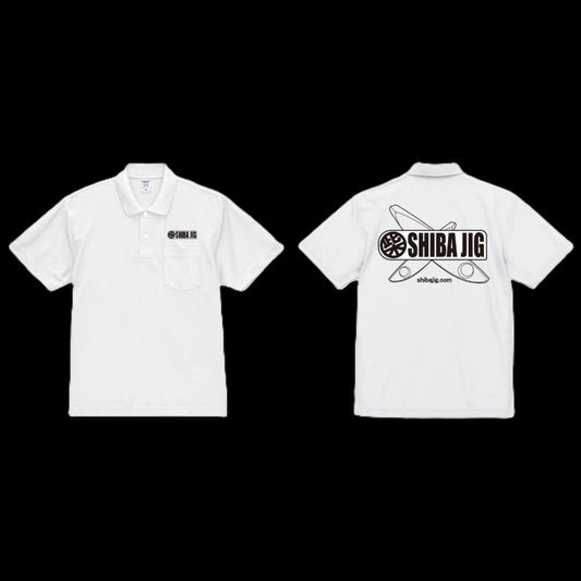 SHIBA JIG logoポロシャツ