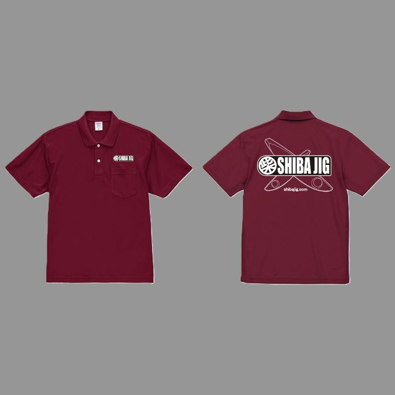SHIBA JIG logoポロシャツ