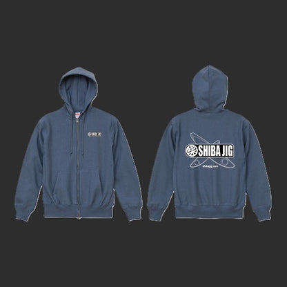 SHIBA JIG logoパーカー