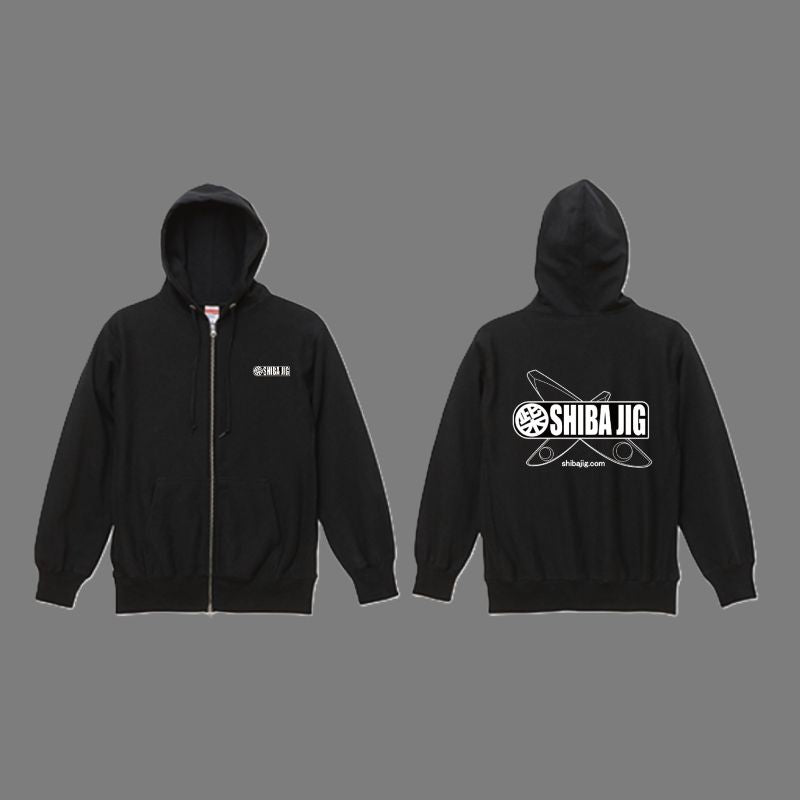 SHIBA JIG logoパーカー
