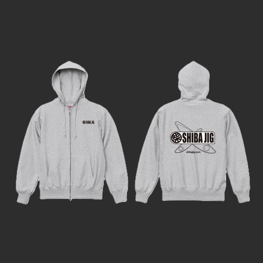 SHIBA JIG logoパーカー