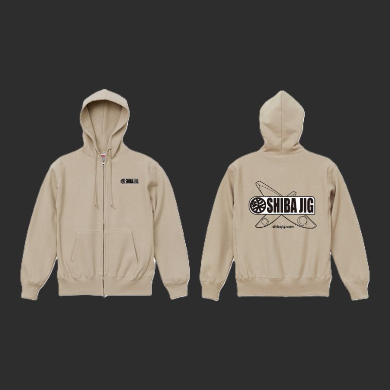 SHIBA JIG logoパーカー
