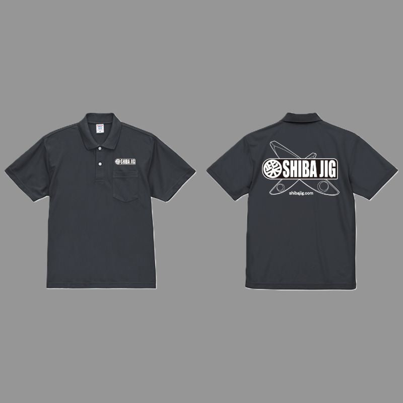 SHIBA JIG logoポロシャツ