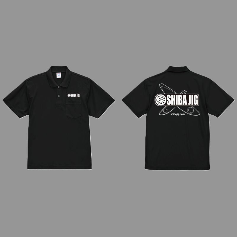 SHIBA JIG logoポロシャツ