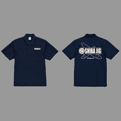 SHIBA JIG logoポロシャツ
